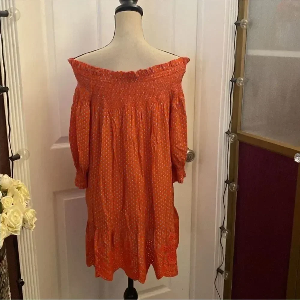 Tory Burch Coral Mini Dress, S